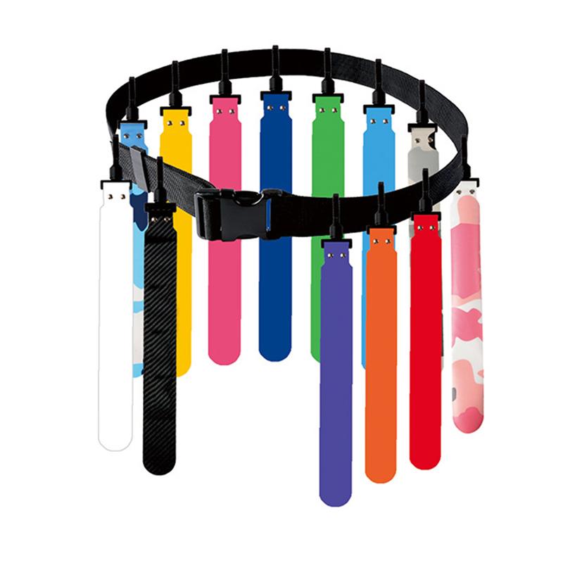 Sports Flag Football Webbing Waist Flag Bright Color Adjustable Competition Training Pvc American Soccer Waist Flag For Sports