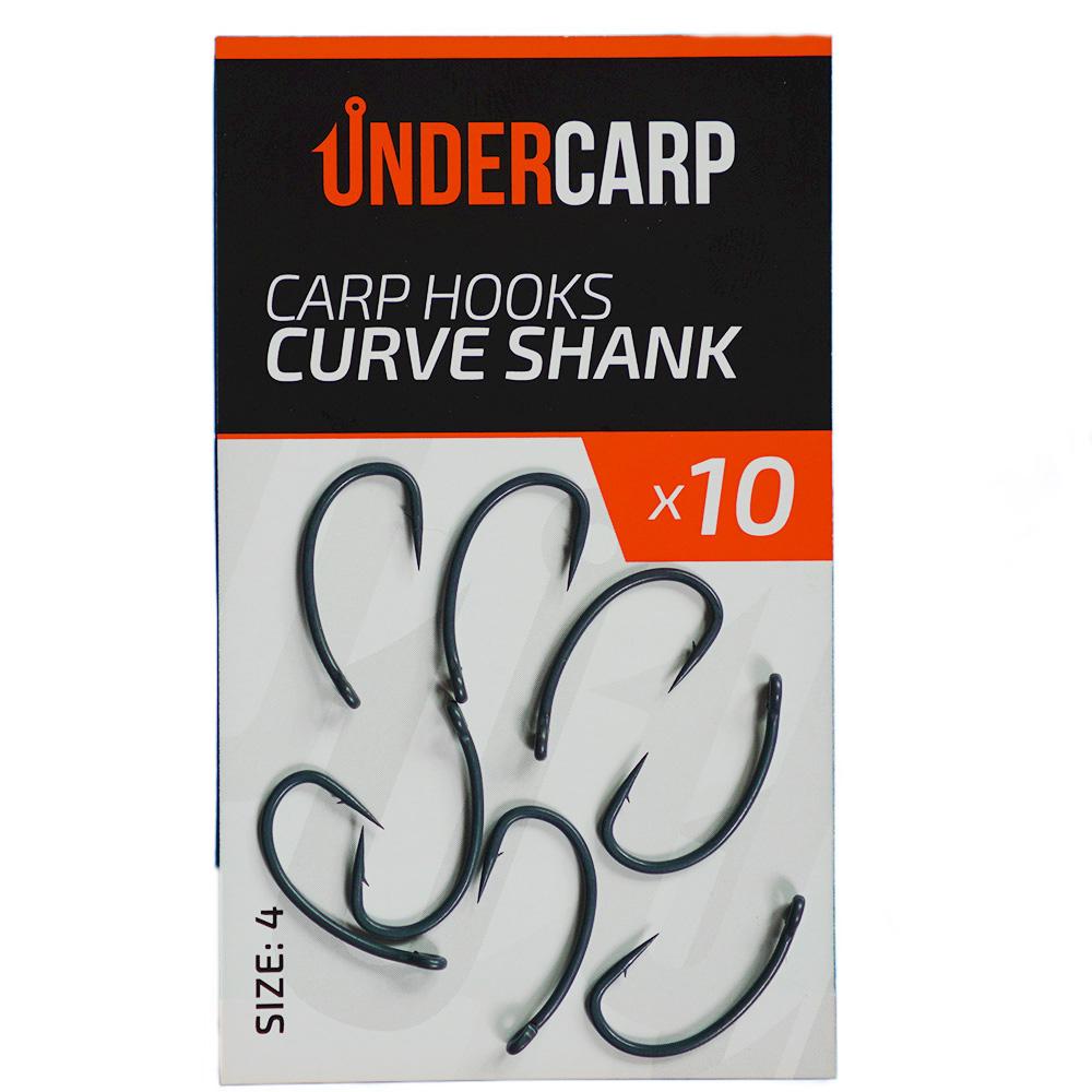 Carp hooks teflon curve shank 4
