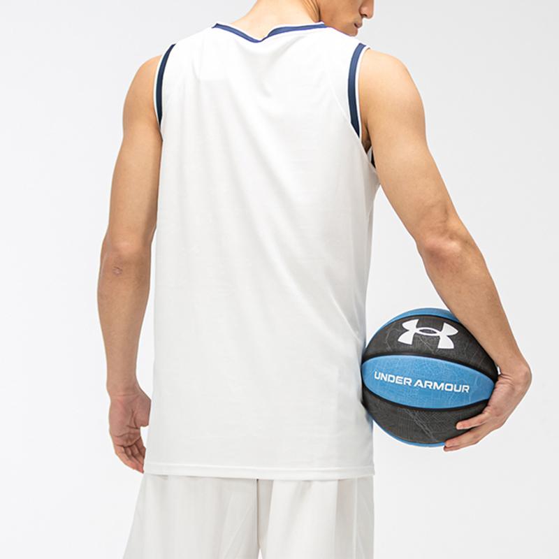 Under Armour Casual Sports Training Knitted Basketball Loose Fashion Sleeveless Vest Men Tops White 21500102-100