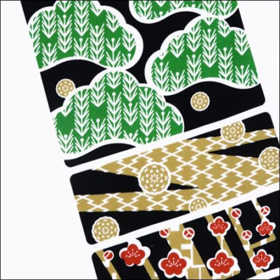 Dyeing Anbo Hand Towel and Authentic Dyed Cotton Tokuoka Made In Japan 35cm X 100cm "JYU Pine, Bamboo, Plum" 100%