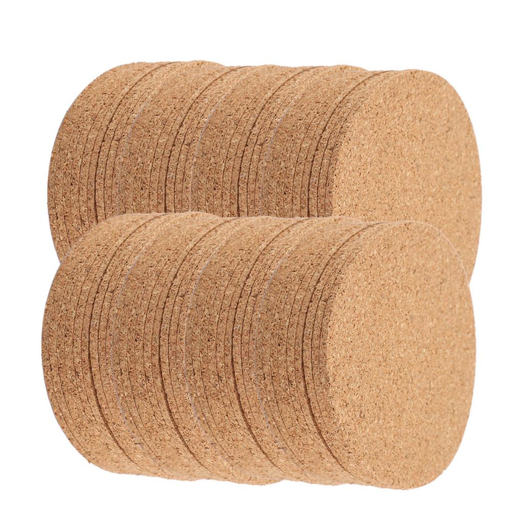 100Pcs Wood Drink Coaster Tea Coffee Cup Mat Pad Wood Tableware Home Decor