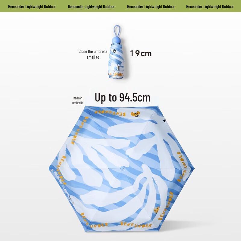 Beneunder Wildflower UV Protection Five-Fold Umbrella