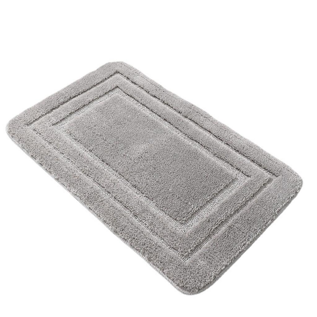Coral Fleece Emboss Bathroom Cashmere Thickening Mat Bath Non-slip Carpets In Wash Basin Bathtub Side Floor Rug Shower Room Doormat Memory Foam 3D Pad
