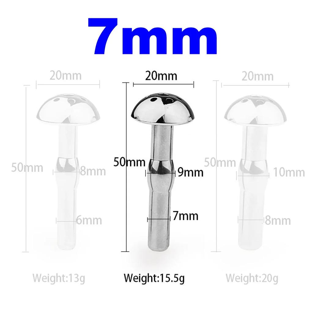 3 Size Shower Head Metal Urethral Catheter Male Urethral Dilator Hollow Penis Plug Stimulation Sounding Masturbator Sex Toys Men