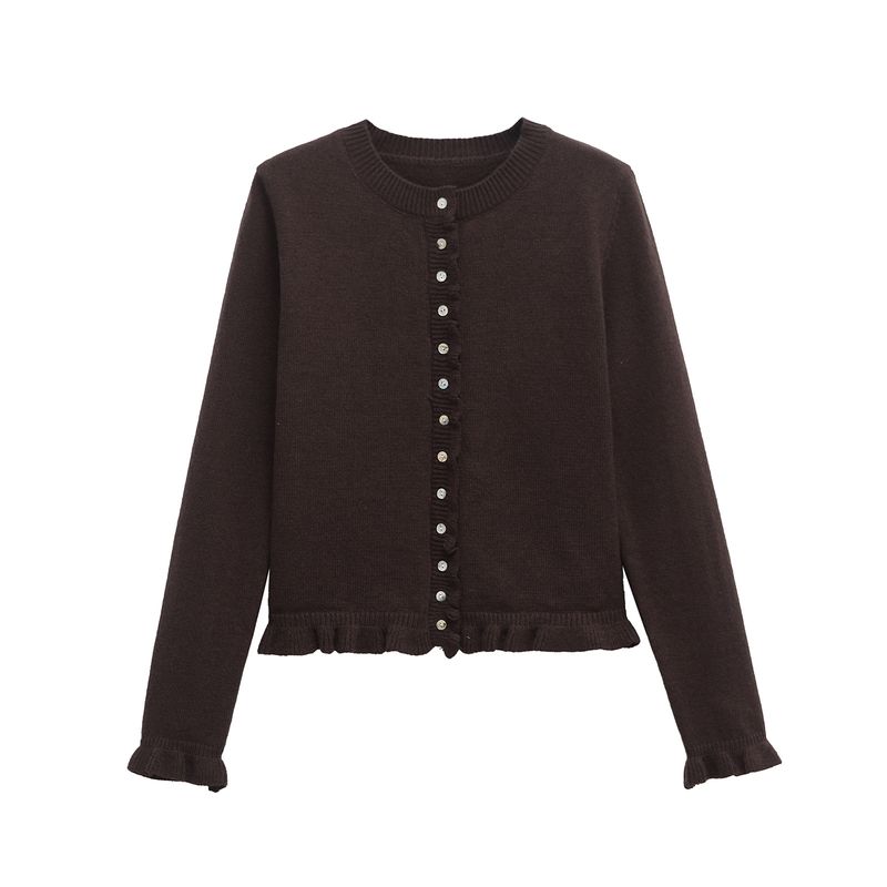 Araltay New Western Style Women Clothes Versitile Fashion Long Sleeve Laminated Decorative Knitted Outerwear 2756114