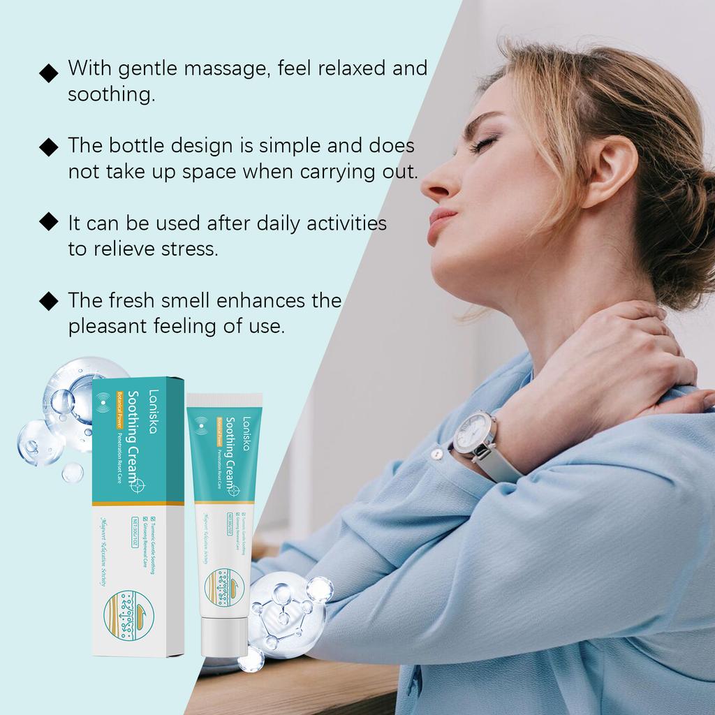 Shoulder Care Cream Comfortable Shoulder And Neck Massage Cream Relieve Stress Improve Skin Texture Enhance Elasticity 30g Boxed