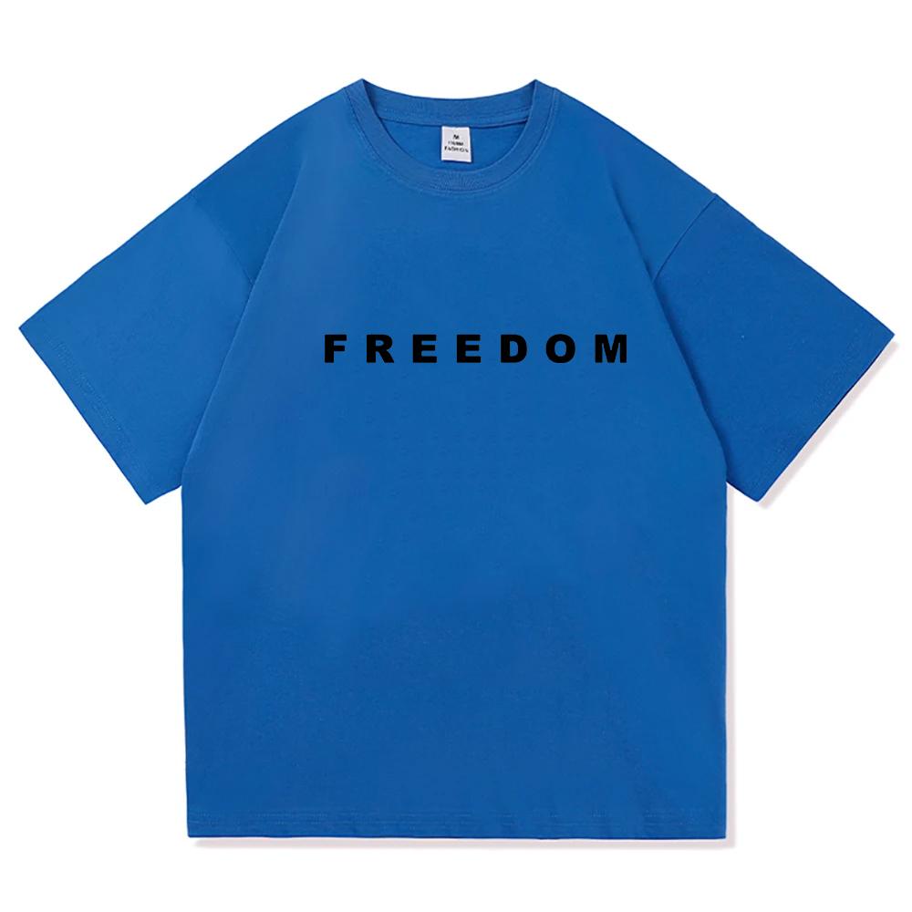 Freedom Charlie Kirk Tshirt Cotton Loose Casual FemaleMale Tshirts Unisex Streetwear America American Fashion Women T Shirts
