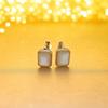 100%  925 Sterling Silver Hoop Earrings Simple Fashion Shell Black Agate Gemstone  for Women Party Anniversary Fine Jewelry Gift