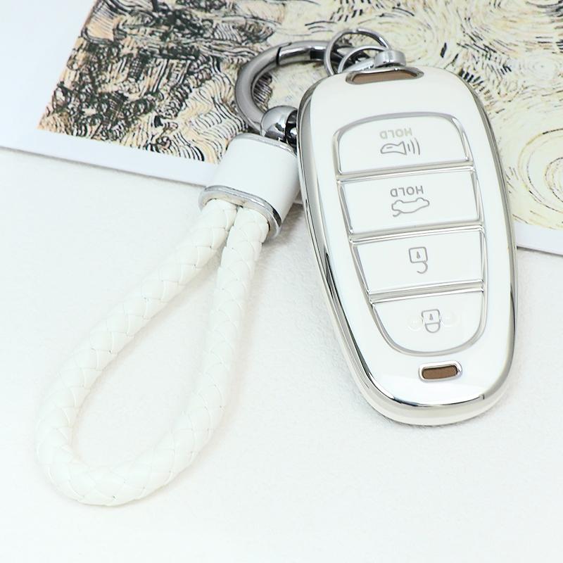 4 5 6 7 8 Buttons TPU Remote Key Shell Fob Case Cover for Hyundai 2020-2021 Sonata Nexo DN8 Santa Fe TM Tucson NX4 Staria Ioniq