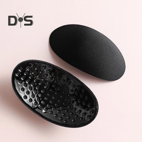 1 Pair Shoulder Pads for High Low Shoulders 3D Self Adhesive Silicone Anti-Slip Sponge Shoulder Push-up Pad Sweat-proof Smooth Curves DIY Clothes