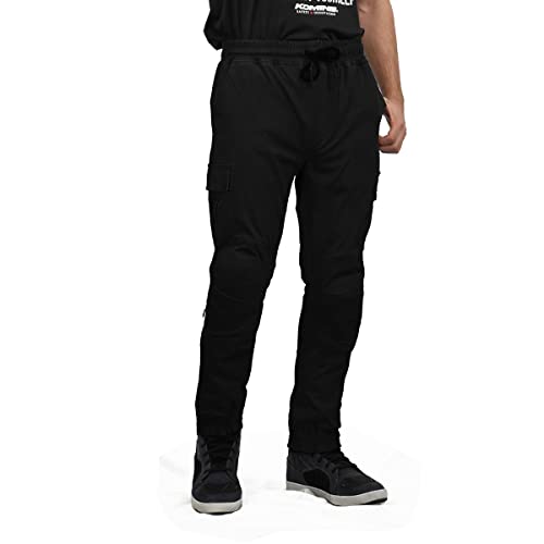 Komine Motorcycle Pants PK-753 Protective Cotton Jogger Pants Black M
