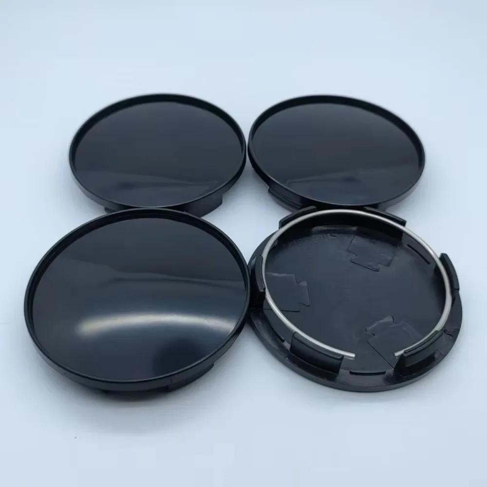 4 Stück Außen-Ø 68mm / Innen-Ø 62mm Leer Ohne Emblem Auto Radnabenkappen Räder Nabe Felge Radkappen Mittelabdeckung Ersatz Styling Zubehör