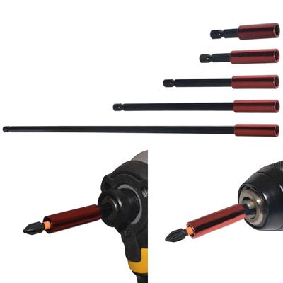 1/4 Inch Hex Shank Long Magnetic Screwdriver Bits Set Extension Drill Driver Sleeve Adapter Screwdriver Bars