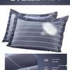 Set of Two 100% Cotton Large Pillowcases, Thick 48x74cm for Home Use