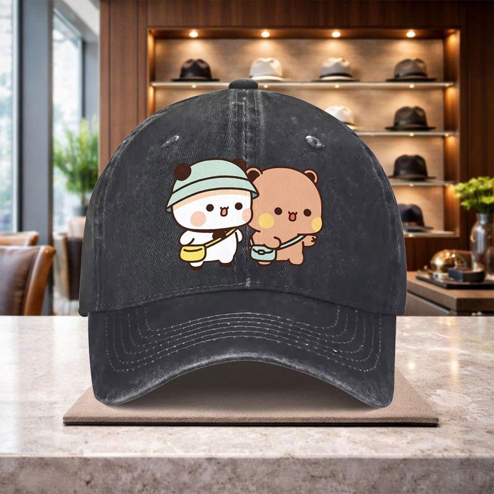 Bubu And Dudu Pattern Baseball Cap Casual Outdoor Hat Suitable for Men And Women Lightweight Adjustable Size Design Fashion