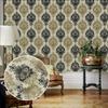 Papel de parede autoadesivo 45CM DIY parede de fundo em grade autoadesivo estilo retrô decoração de casa quarto sala de estar parede de fundo