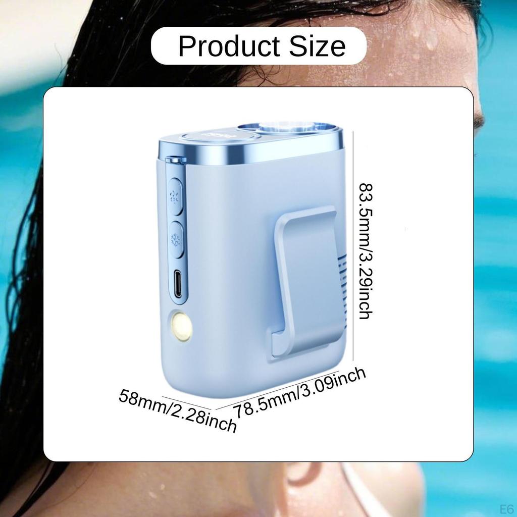 Portable Fan, USB , Easy to Carry, Sports Fan with Flashlight for Agriculture, Hiking And