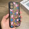 Small Flowers Pattern Phone Case For iPhone 17 Air 16 15 14 Pro Max 13 16 17 Pro 16e 17 Matte Shockproof Soft Edge Hard PC Cover