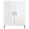 Sideboard High Gloss White 69.5 x 34 x 90 cm Engineered Wood