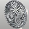 Vintage Desk Fan Adjustable Speed USB Rechargeable Summer Cooling Fan Strong Wind Quiet Portable Outdoor Travel Personal Fan