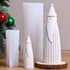Faceless Santa Claus Silicone Candle Mold DIY Christmas Ornament Crafts Making Aromath Soap Plaster Resin Clay Molds Home Decor