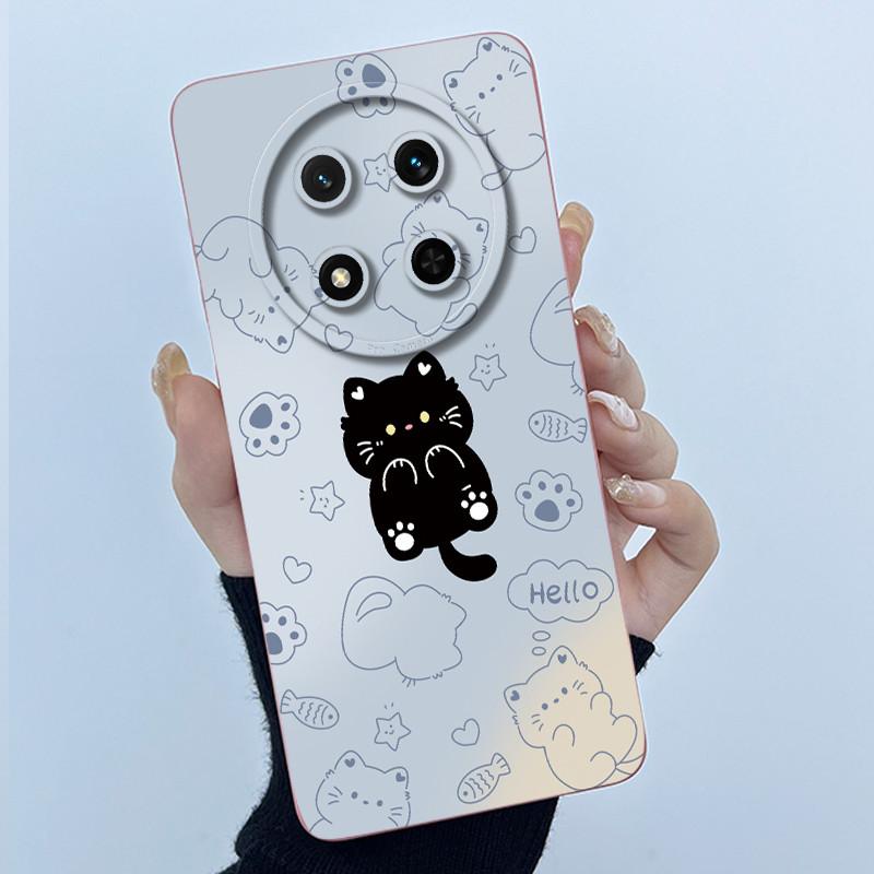 Case For Honor X9c 5G Honor Magic 7 Lite 5G Cute Panda Sweet Girls Cats Protective Liquid Silicone Soft TPU Back Cover Casing