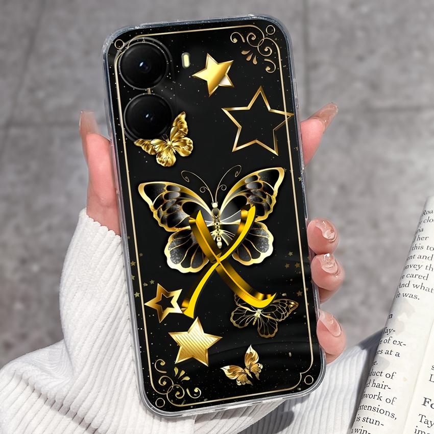 Initial Letter A-Z Fashion Phone Case For Xiaomi Poco X7 X6 X5 X4 X3 Pro C85 C75 C71 C51 C50 Black TPU Soft Silicone Protective Shell For Xiaomi Cover