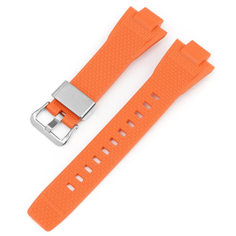 Watch Accessories For Casio G-SHOCK GST-B400 Series Resin Strap Men's Sports Waterproof Rubber Replacement Watchband Bracelet