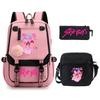 Animation Cartoon Peripheral Primary And Secondary School Students Schoolbag Multi-Functional Large-Capacity Leisure Backpack Three-Piece Set