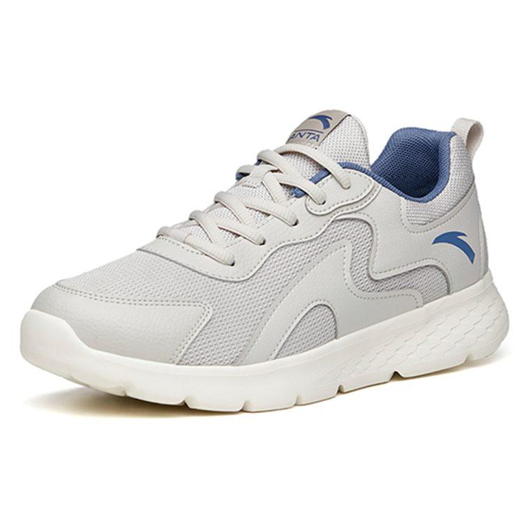 Anta Running Collection Cushioning Slip Resistant Abrasion Resistant Low Top Running Shoes Men's Gray Blue Multicolor 912145521-3
