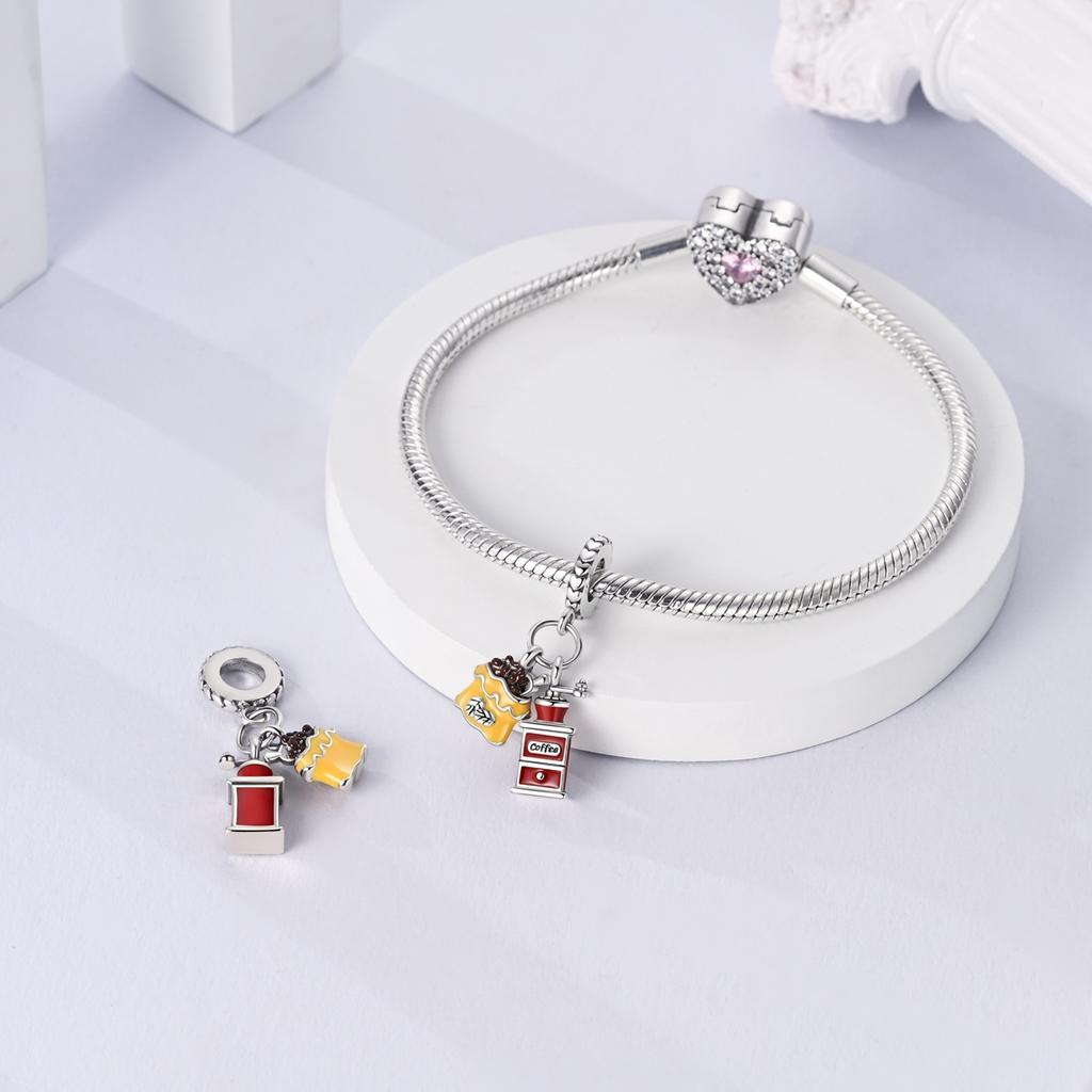 Copper Plated Charm Bead Charms Elephant Palette Sunflower Vintage Palm Bead Charms Compatible With Authentic Bangle Bracelets Pendants Fine Jewellery