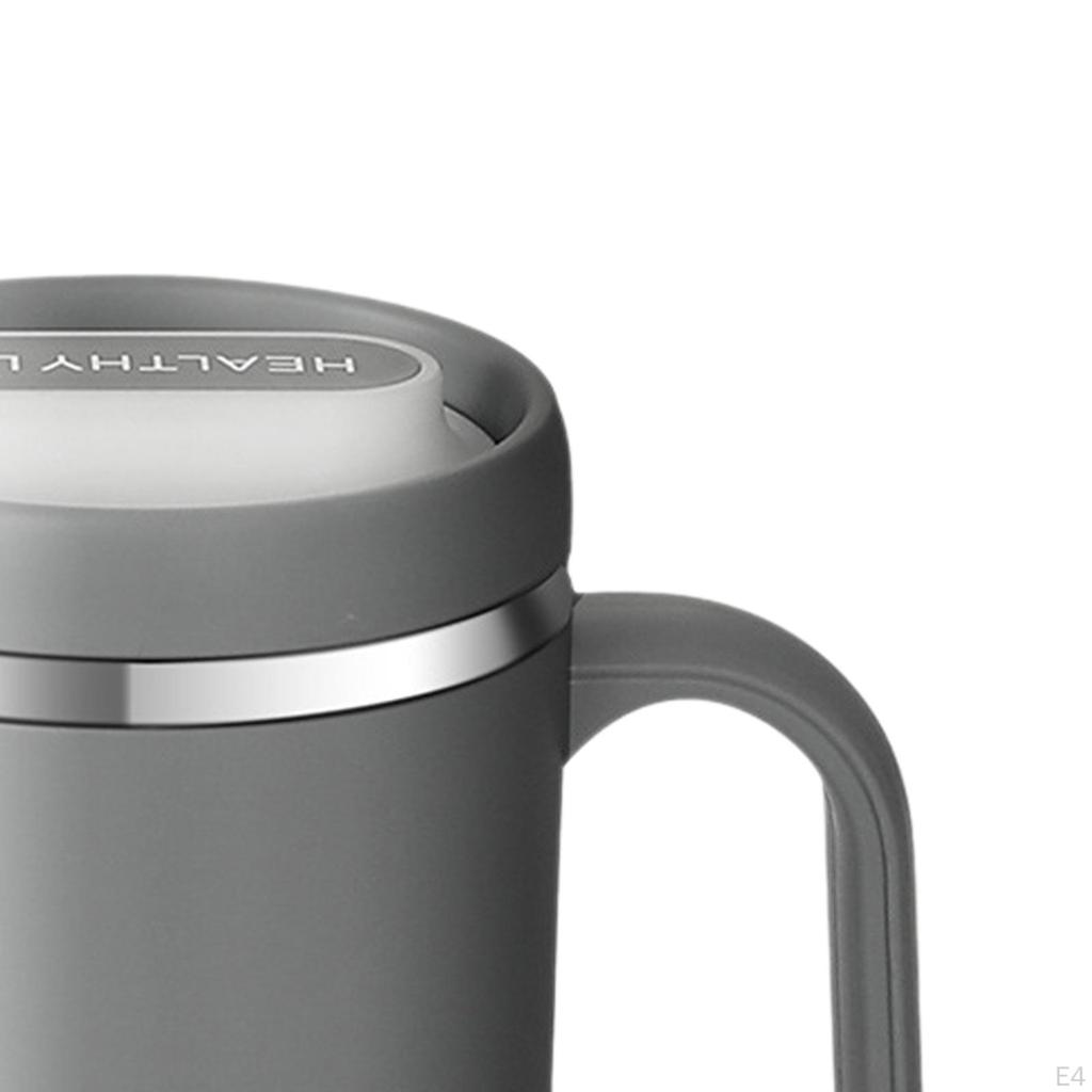 Insulated Cup Car Water Drinking with Lid Large Capacity Stainless Steel Thermal Coffee