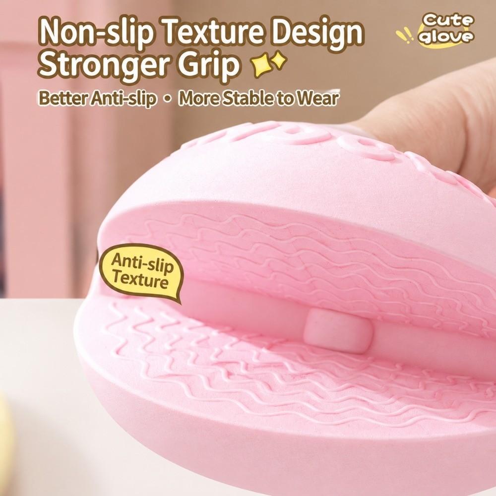 Silicone Heat Resistant Gloves Non-Slip Oven Mitts Sweet Donut Insulated Gloves Cooking