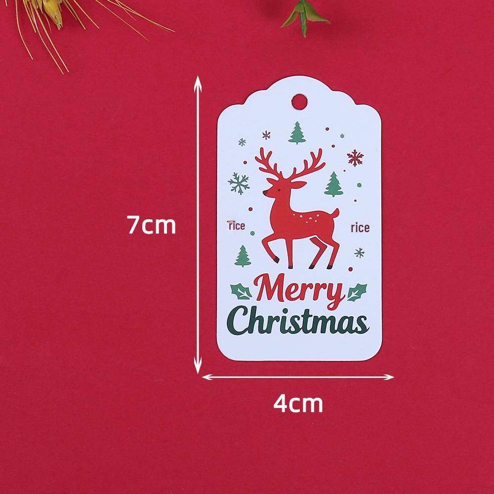 2026 Christmas Gift Tags: Reindeer, Santa, Snowman Design Hang Tags, Christmas Cards In Stock