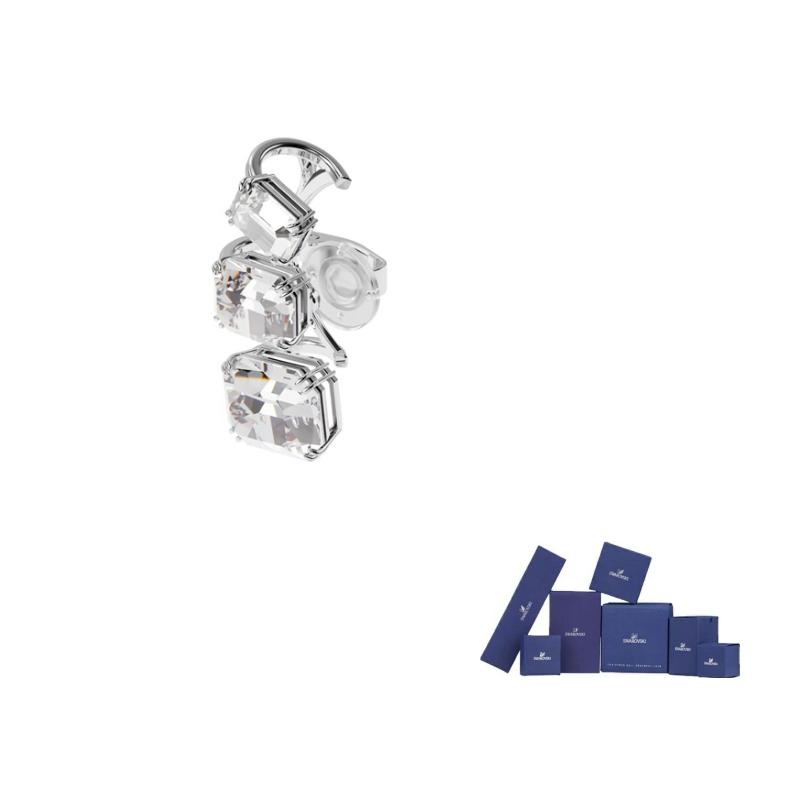 Swarovski Millenia Crystal Clip On Earrings Unisex White F-Original brand box