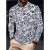 Autumn Men's 3D Printed Crew Neck Long Sleeve T-Shirt