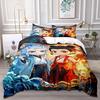 Aobing Q Version Cartoon Animation Movie Quilt Cover Three-Piece Bedspread 3D Digital Printing Home Textile Yama