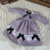 Rakulifey Blythe Outfit Set (Gray/Purple) - Includes Clothes, Dress, and Hair Accessory, Fits Obitsu 24 Dolls