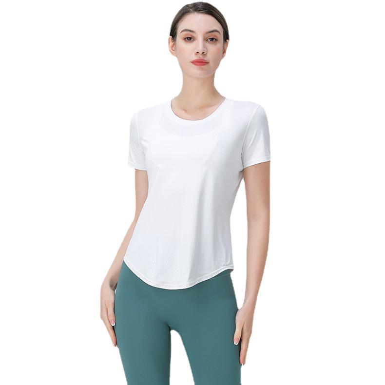 Ice-Cool Breathable Yoga T-Shirt: Quick-Dry, Moisture-Wicking Fitness Top