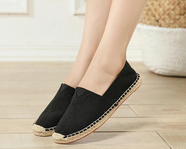 Emptio Comfort Canvas Shoes with a and Perfect for and and these and shoes are perfect for and date Available in Black Women's Linen-Look Slip-On