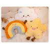 Minimalist style star pillow, cute sun cloud plush toy, bedside waist pillow, sleeping doll