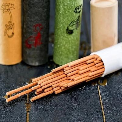 40 Peças Incenso para Casa Bastões de Incenso Naturais de Sândalo Aroma Cerimônia de Bênção Rezar Buda Incenso