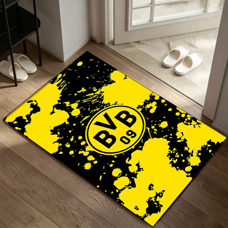 Borussia Dortmund A Carpet Non-slip Indoor Mat Suitable for Office Chair Living Room Computer Desk Decorative Home Office Carpet Polyester Fiber Mat 8