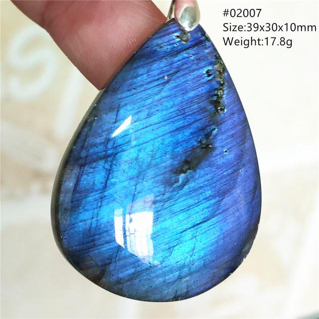 Pendentif en labradorite bleue naturelle pour femme, perles en labradorite verte, collier goutte d'eau pour homme et femme, bijoux en cristal AAAAAAAAA