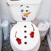 Shangyi Weihnachten DIY Schneemann Selbstklebender Badezimmerwand- & Toilettenaufkleber SPZ-S0634