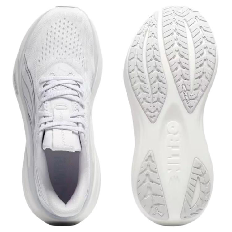 Puma MagMax Nitro 2 White Silver Mist Men's Sneakers