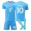 2025/26 Football Training Uniform Home Away No.10 Jersey Children Adult Set Breathable Quick-Dry Soccer Shirt