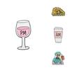 Cartoon Adorable Animal Alphabet Metal Badge Cute Brooch Accessory Set For All Ages