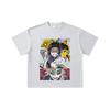 260 GSM Double Yarn 32 Count 100% Cotton Demon Slayer V119 Shinobu Print Unisex Heavy Cotton T Shirt