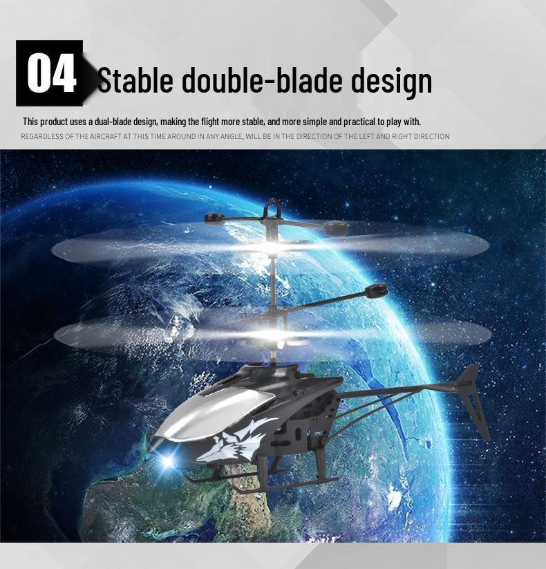 Dual-Mode Gesture-Control Shark Helicopter Drone